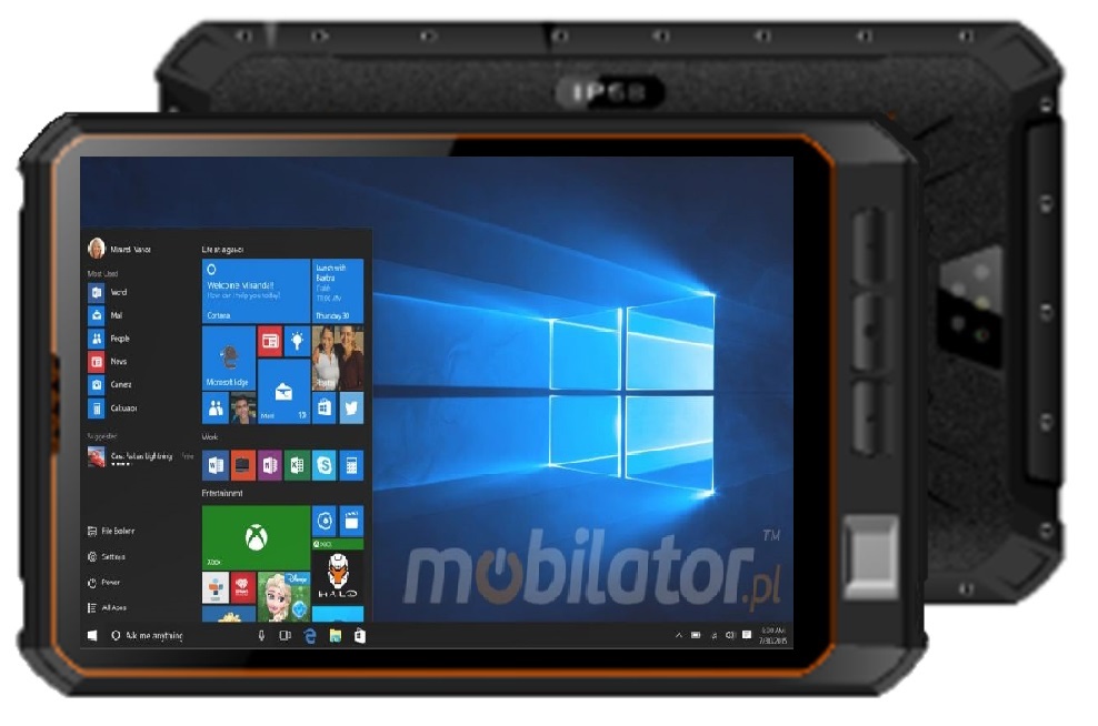 Odporny rugged tablet przemysowy Windows 10 MobiPad TSS1011 NFC IP68 4G  IP68 mobilator  umpc